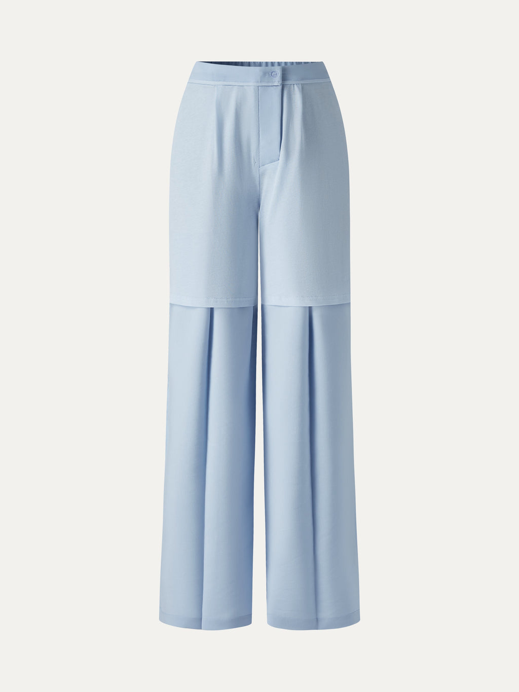 2Pcs Set Waistcoat with Pockets & Wide Leg Pant