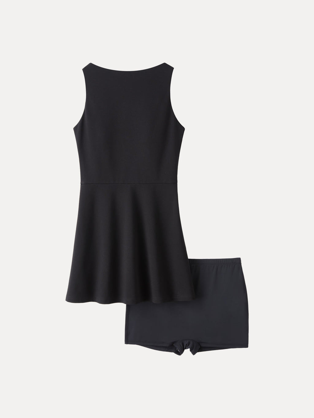 Classy Boatneck Fit-and-Flare Mini Bra Dress
