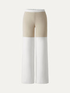 2Pcs Set Cowl Asymmetrical Tucked Top & Wide Leg Pant with Pockets