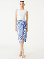 2Pcs Set Open Back Bra Tank & Mid Rise Wide Leg Trouser with Pockets