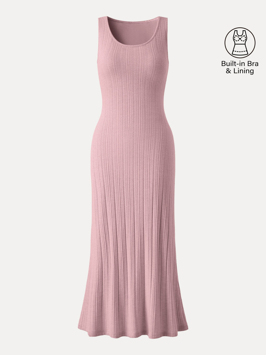 Pointelle U-Neck Maxi Bra Dress