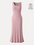 Pointelle U-Neck Maxi Bra Dress