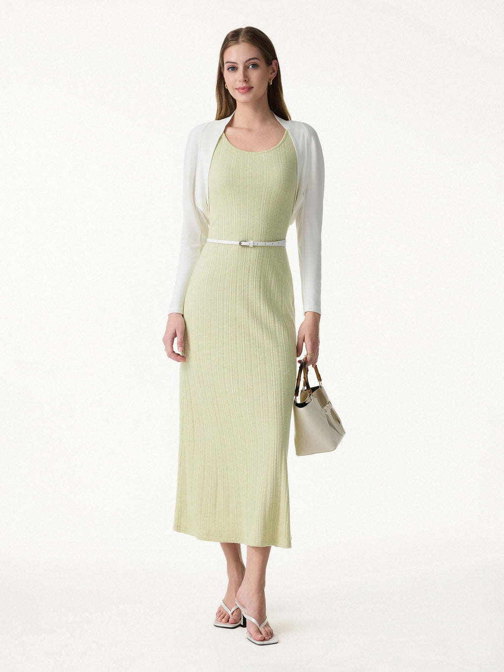 Pointelle U-Neck Maxi Bra Dress