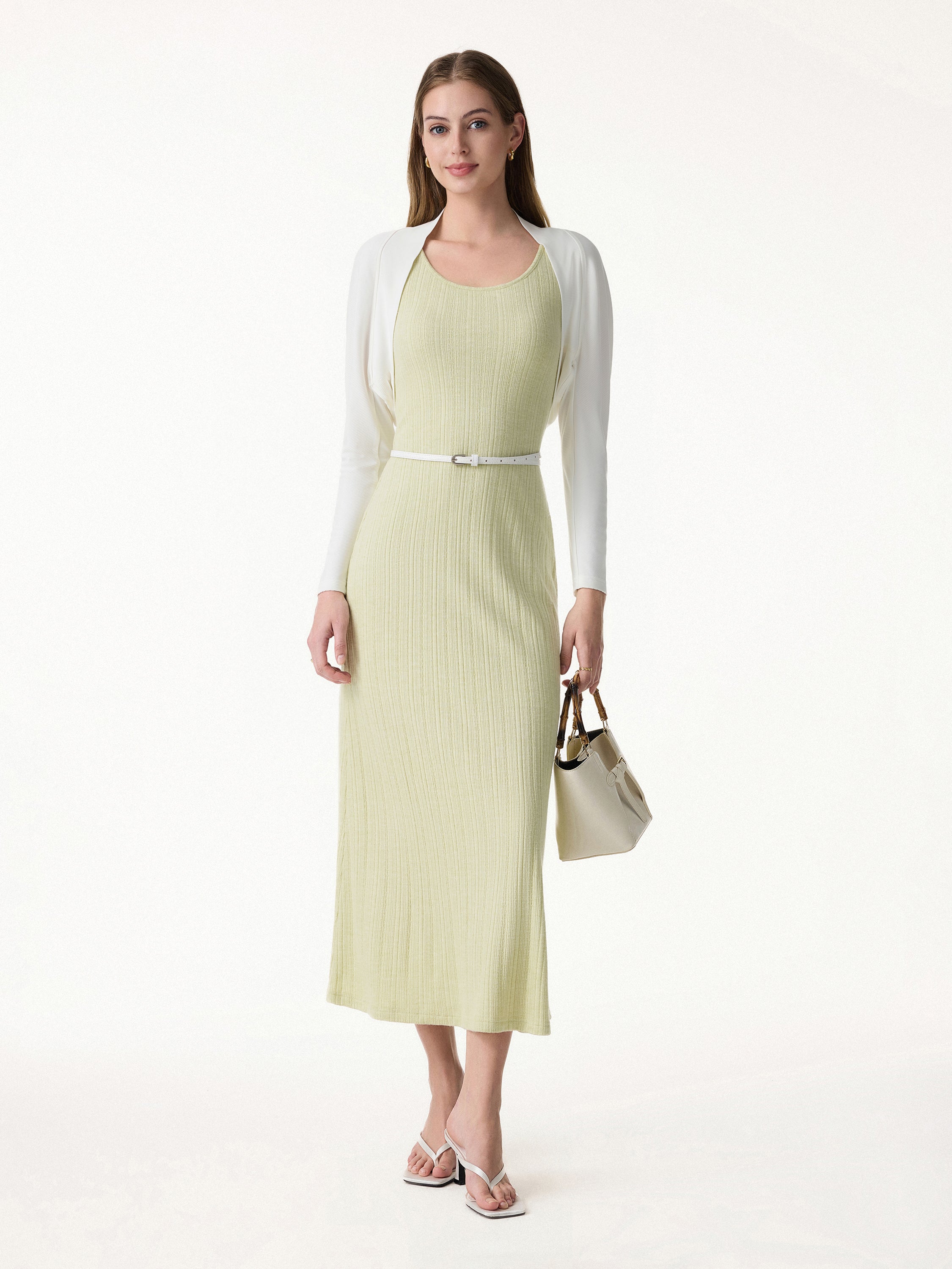 Pointelle U-Neck Maxi Bra Dress
