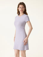 Back Smoothing Everyday Cotton Short Sleeve Mini Bra Dress