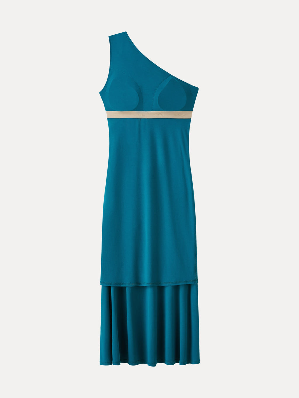 SkinKiss Ruched One Shoulder Maxi Bra Dress