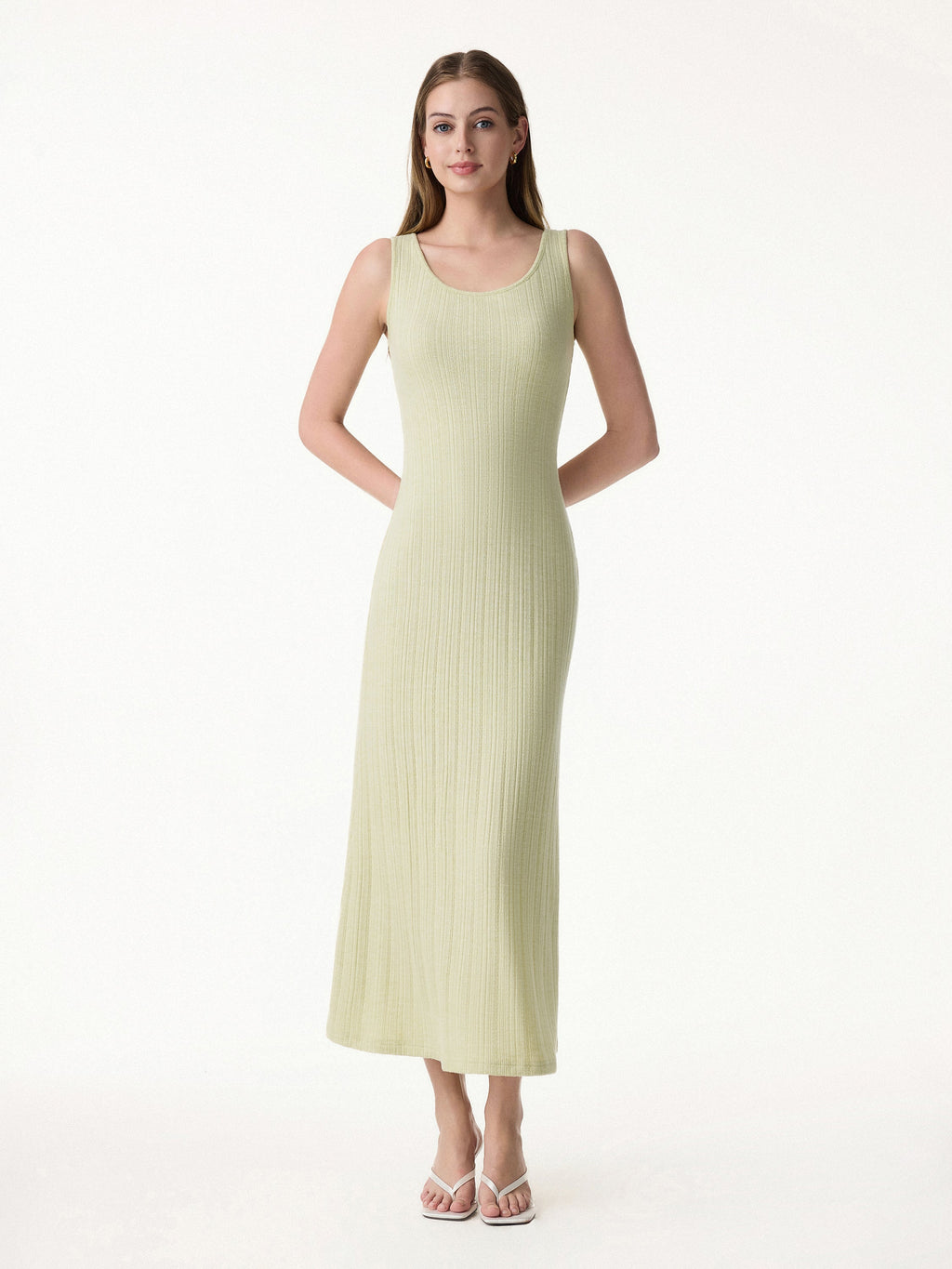 Pointelle U-Neck Maxi Bra Dress