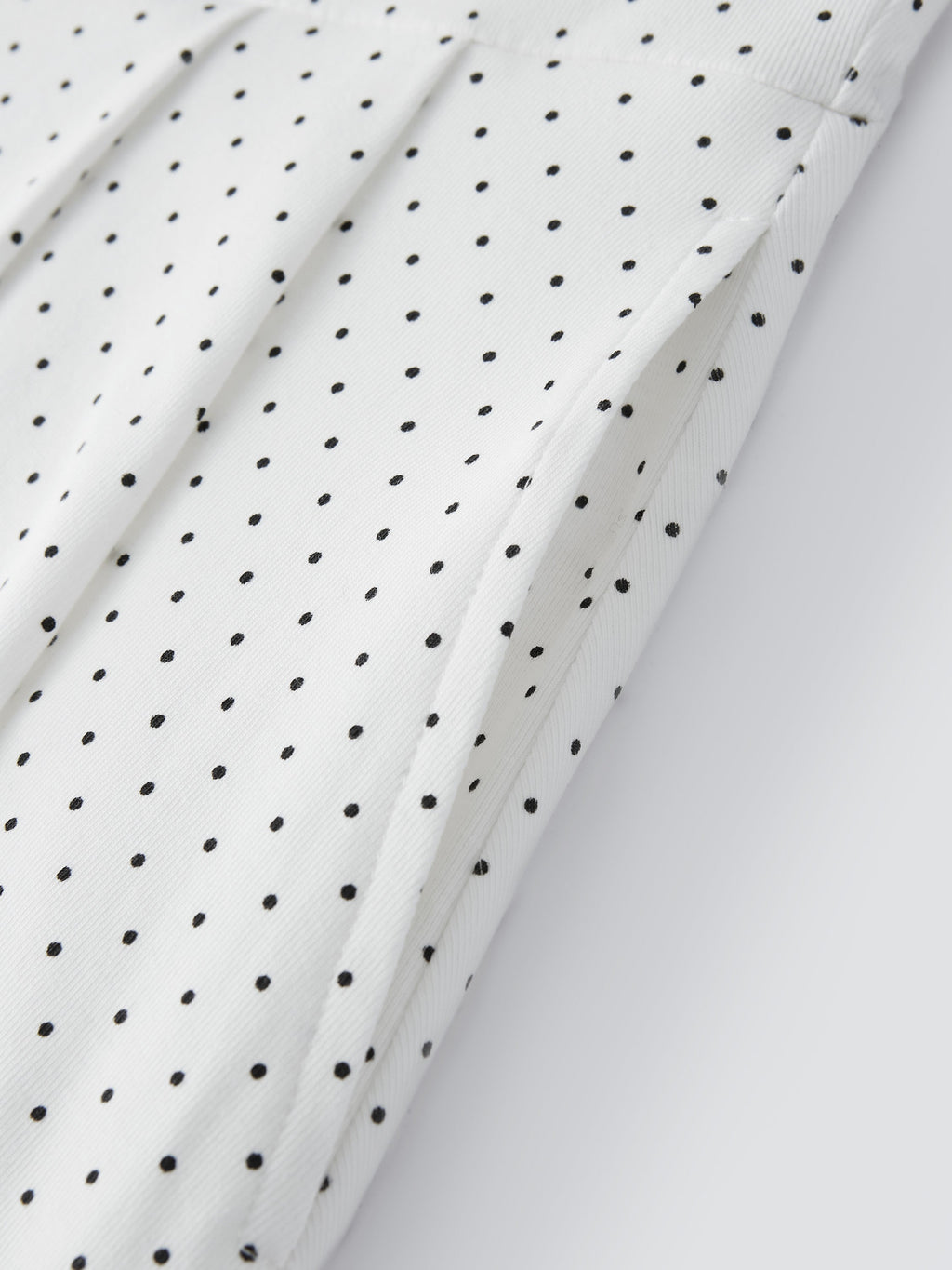 Stretch Cotton Polka Dot Square Neck Midi Bra Dress with Pockets Limited Edition