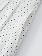Stretch Cotton Polka Dot Square Neck Midi Bra Dress with Pockets Limited Edition