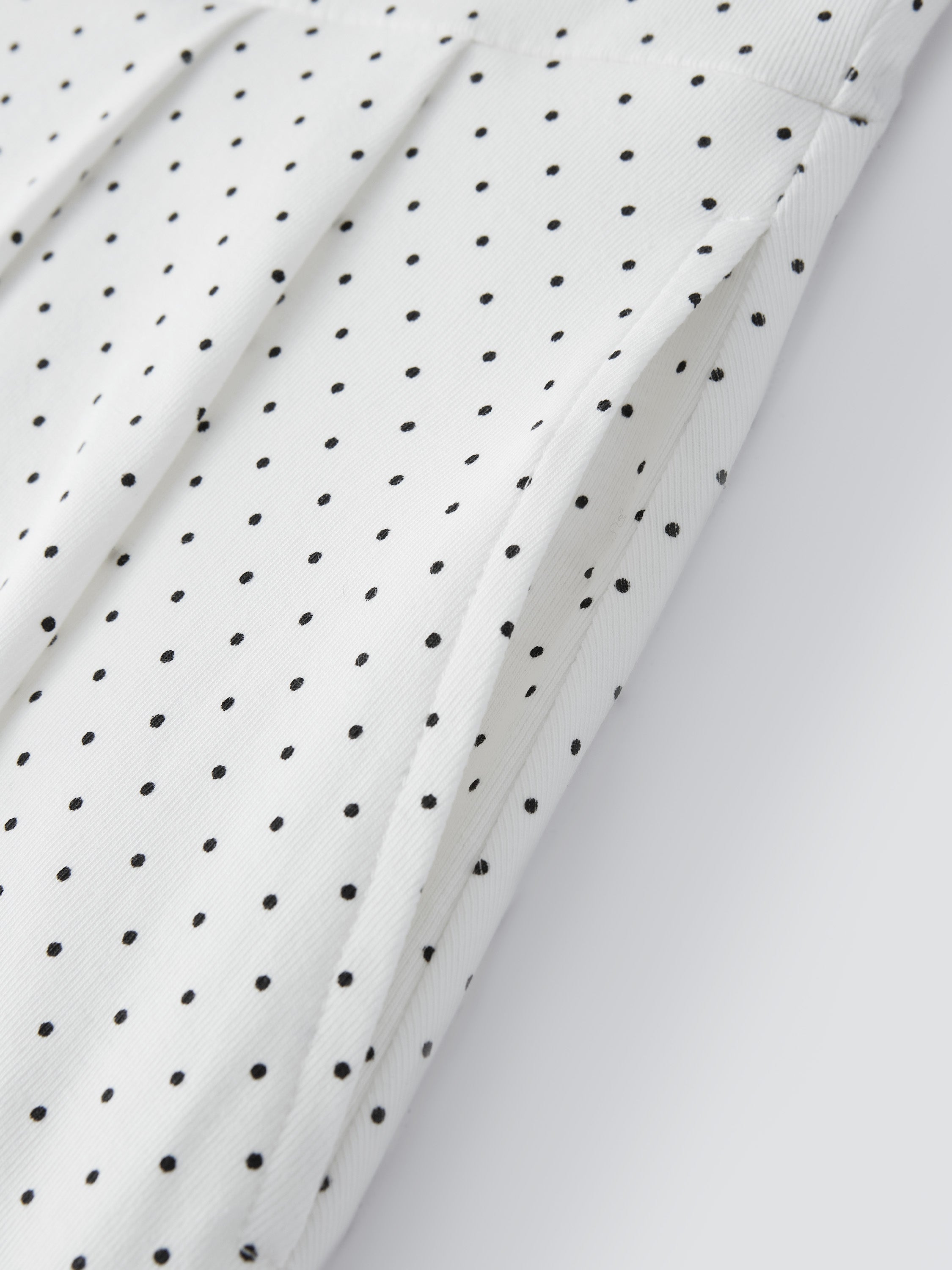 Stretch Cotton Polka Dot Square Neck Midi Bra Dress with Pockets Limited Edition