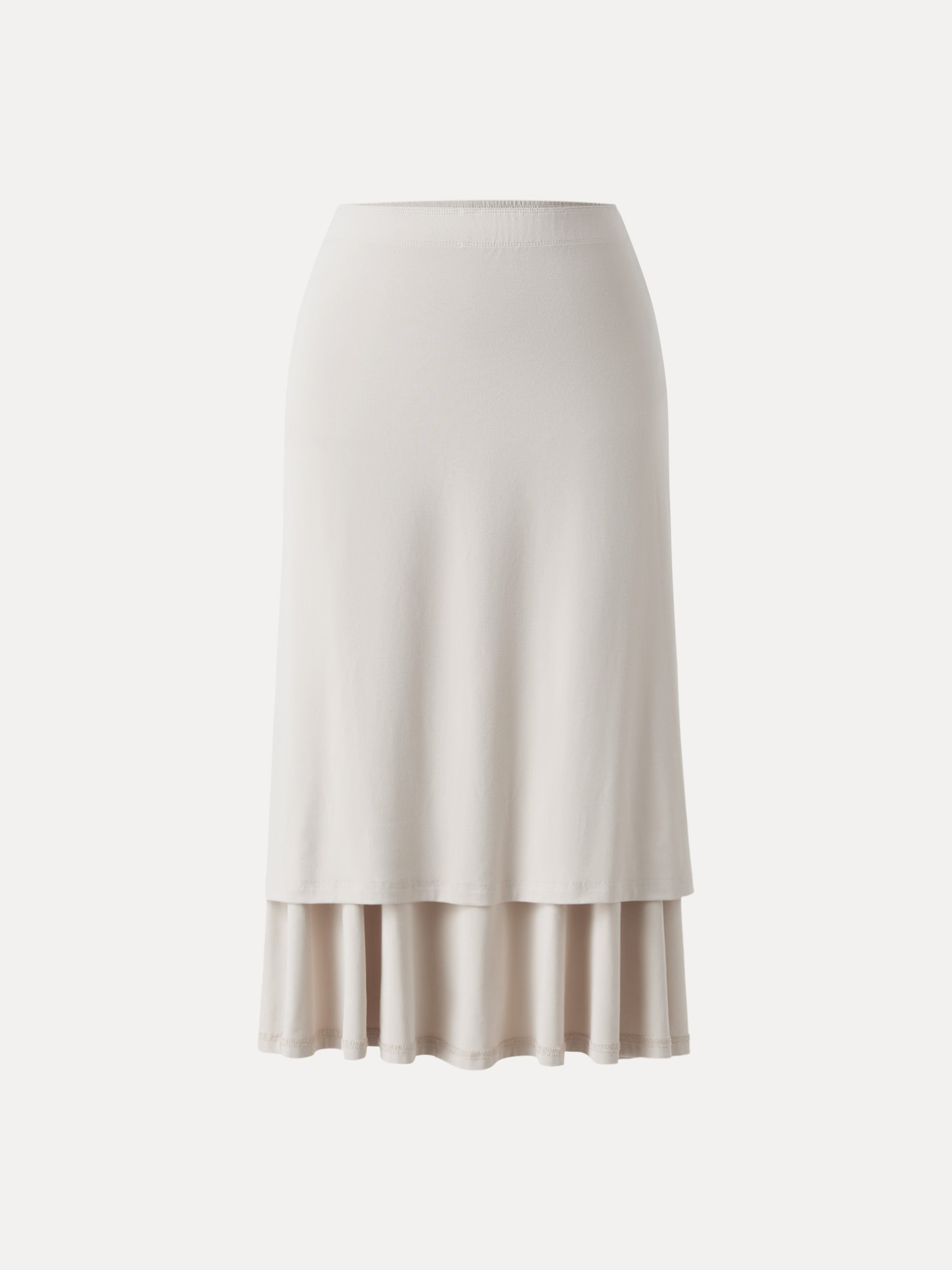 2Pcs Set Cowl Neck Ruched Bra Top & Side Ruched A-line Midi Skirt