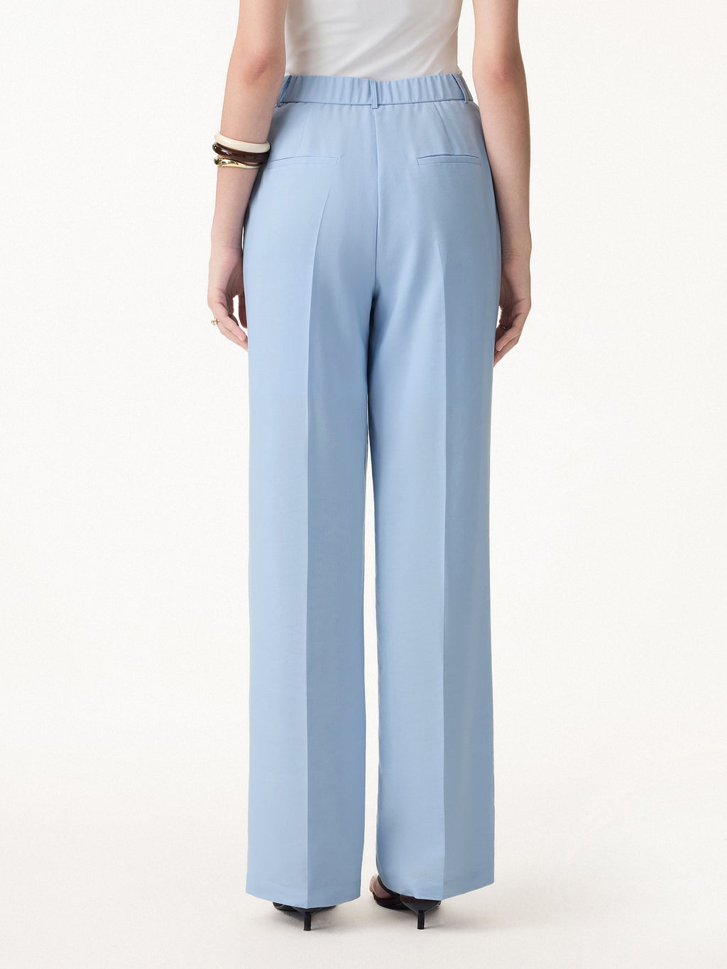 2Pcs Set Waistcoat with Pockets & Wide Leg Pant