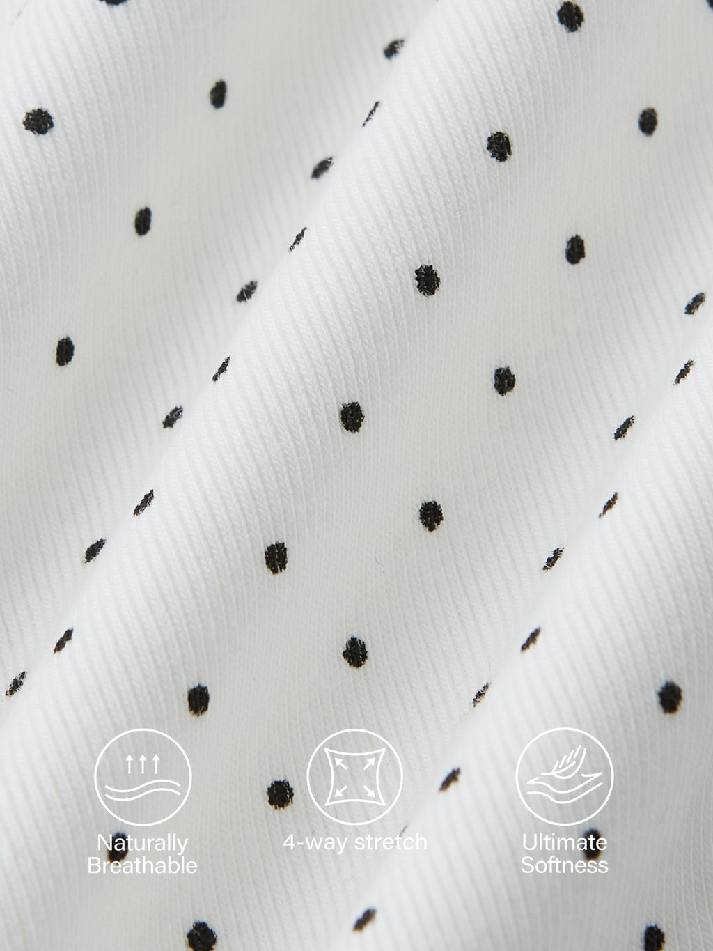 Stretch Cotton Polka Dot Square Neck Midi Bra Dress with Pockets Limited Edition