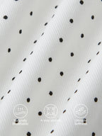 Stretch Cotton Polka Dot Square Neck Midi Bra Dress with Pockets Limited Edition