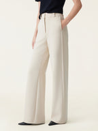 2Pcs Set Tucked Angled Tank & Mid Rise Wide Leg Trousers