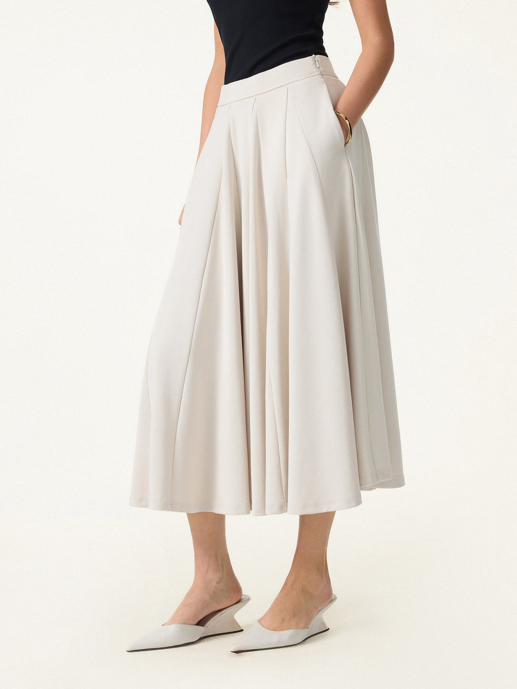 2Pcs Set Multi-wear Bra Top & Volume Skirt with Pockets