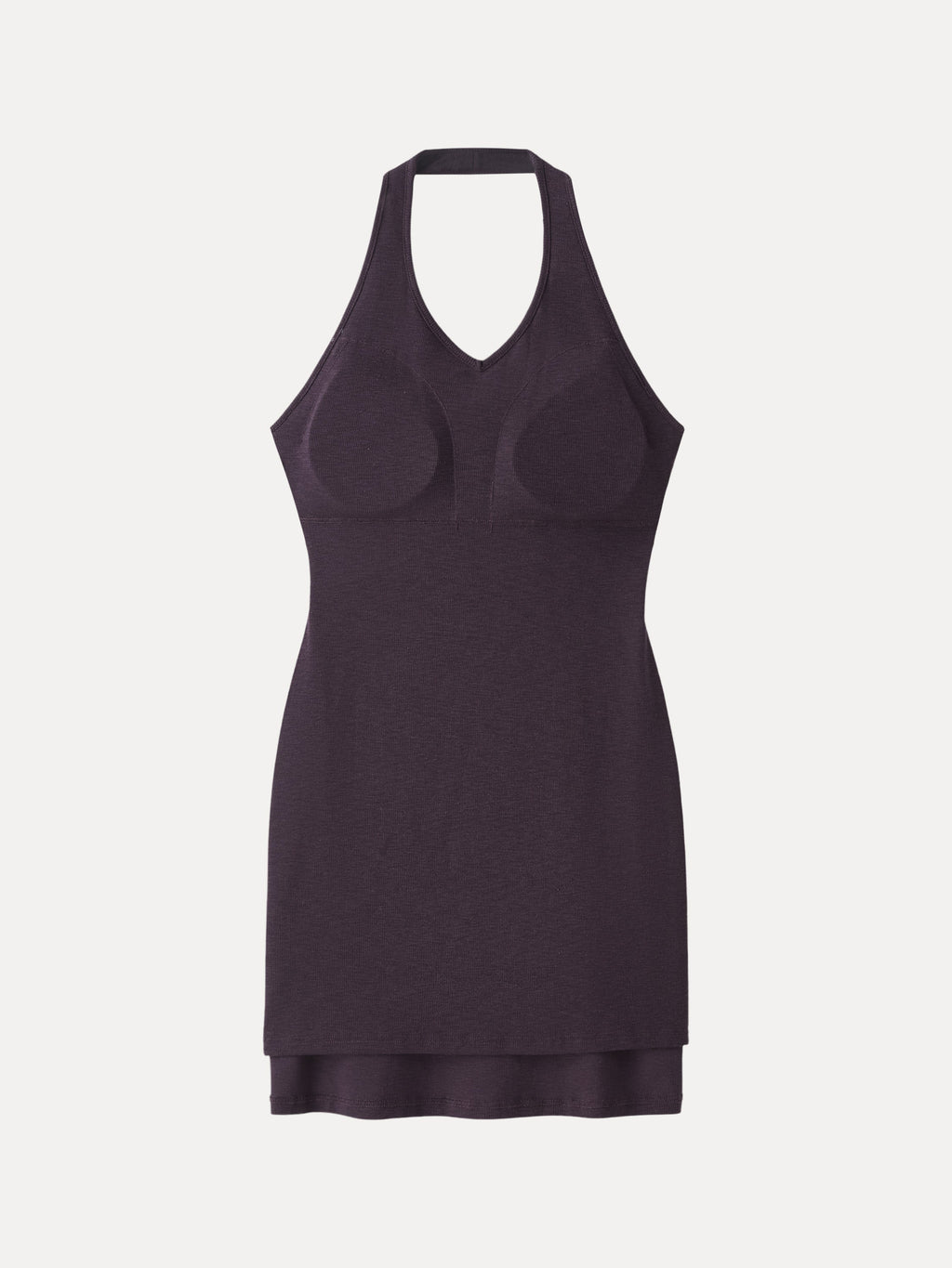 Classic Halter Neck Opend Back Mini Bra Dress