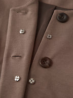 2Pcs Set Waistcoat with Pockets & Wide Leg Pant with Pockets