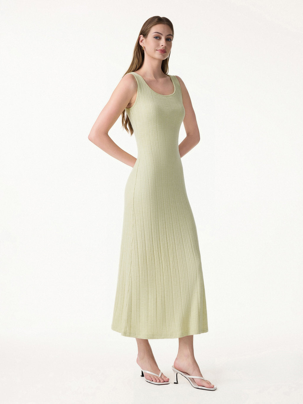 Pointelle U-Neck Maxi Bra Dress