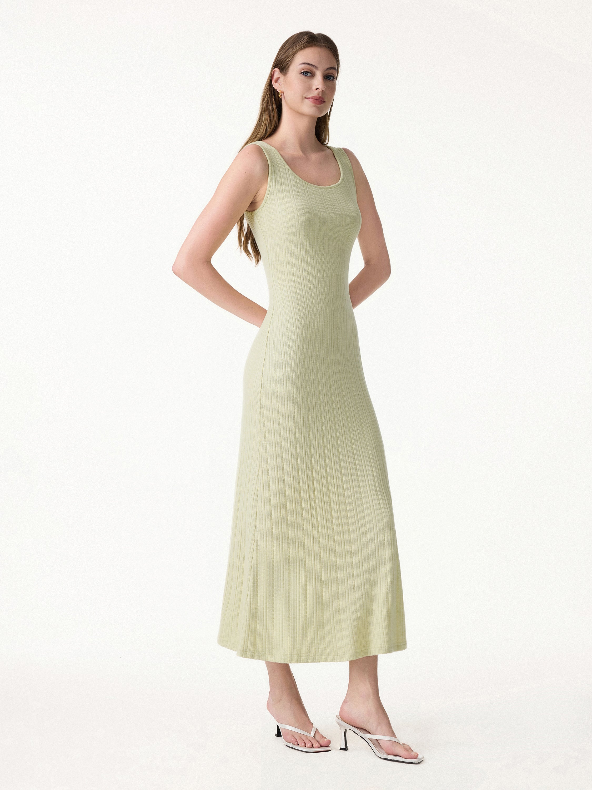 Pointelle U-Neck Maxi Bra Dress