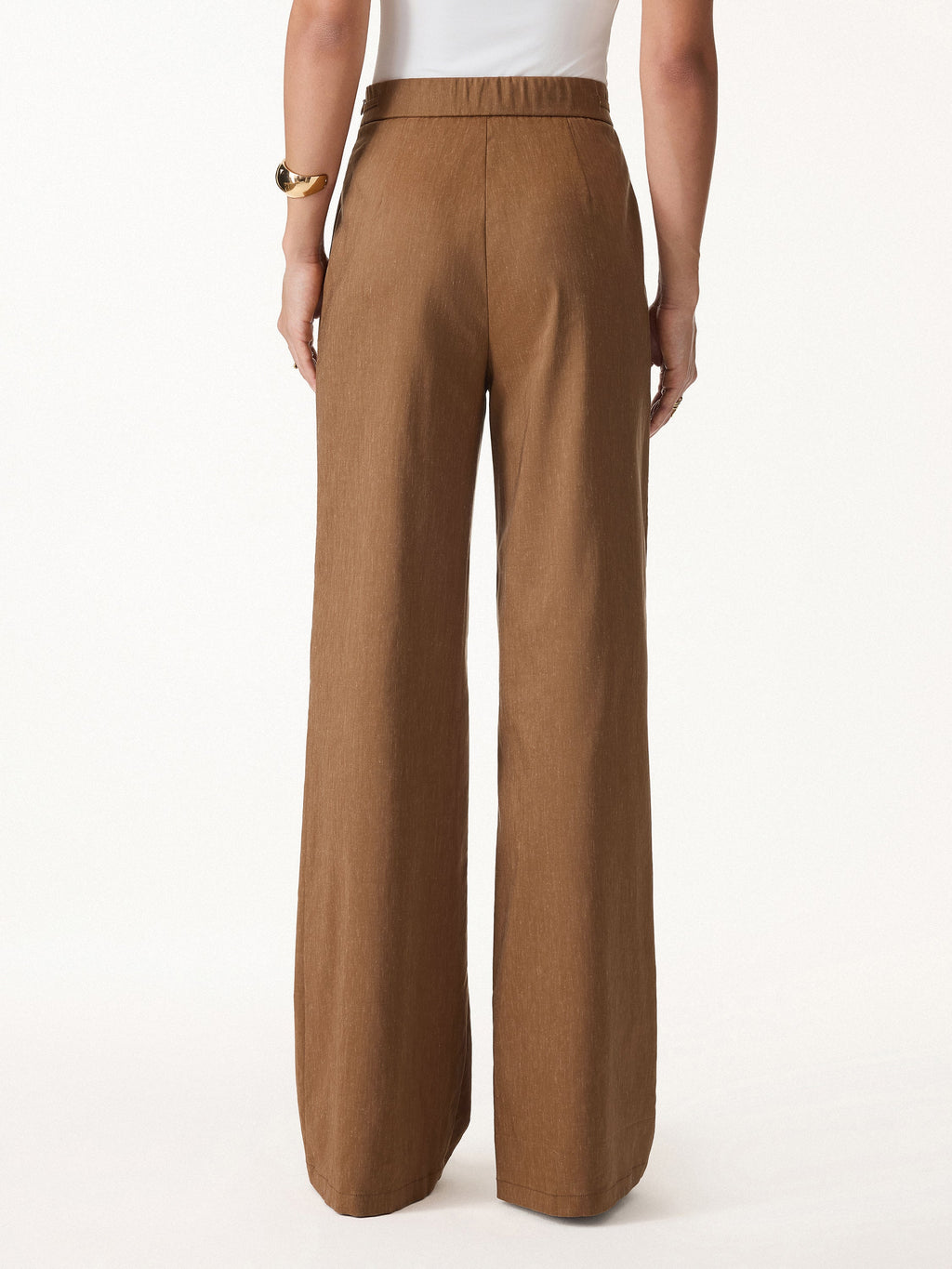 2Pcs Set Wrap Top with Self-Tie & Drawstring Wide Leg Pant with Pockets
