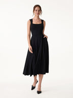 The Anytime Little Black Bra Dress with Pockets