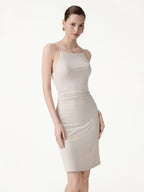 CoolTouch A-Line Rcuhed Mini Bra Dress