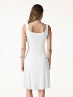 SkinKiss Cooling Square Neck Mini Bra Dress