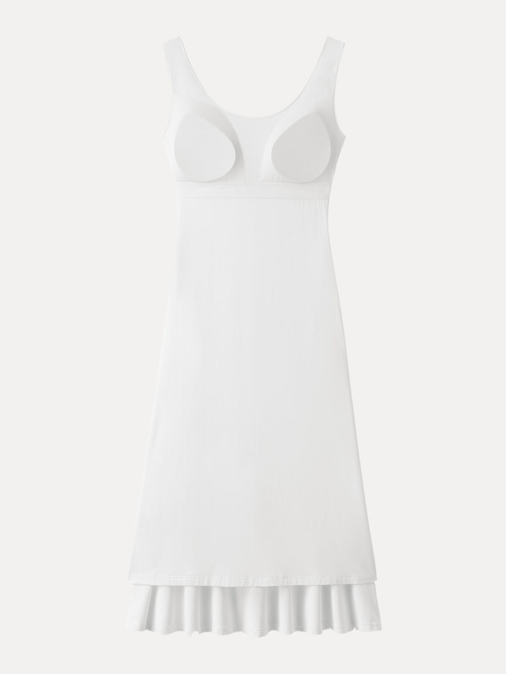 Scoop Neck Midi Low Back Bra Dress