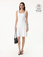 SkinKiss Cooling Square Neck Mini Bra Dress