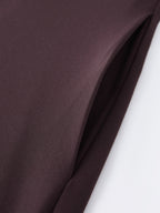 Stretchy Boatneck Fit-and-Flare Mini Bra Dress with Pockets