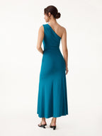 SkinKiss Ruched One Shoulder Maxi Bra Dress