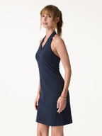 Soft Stretch Cotton Halter Neck Polka Dot Mini Bra Dress Limited Edition