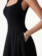 The Anytime Little Black Bra Dress with Pockets