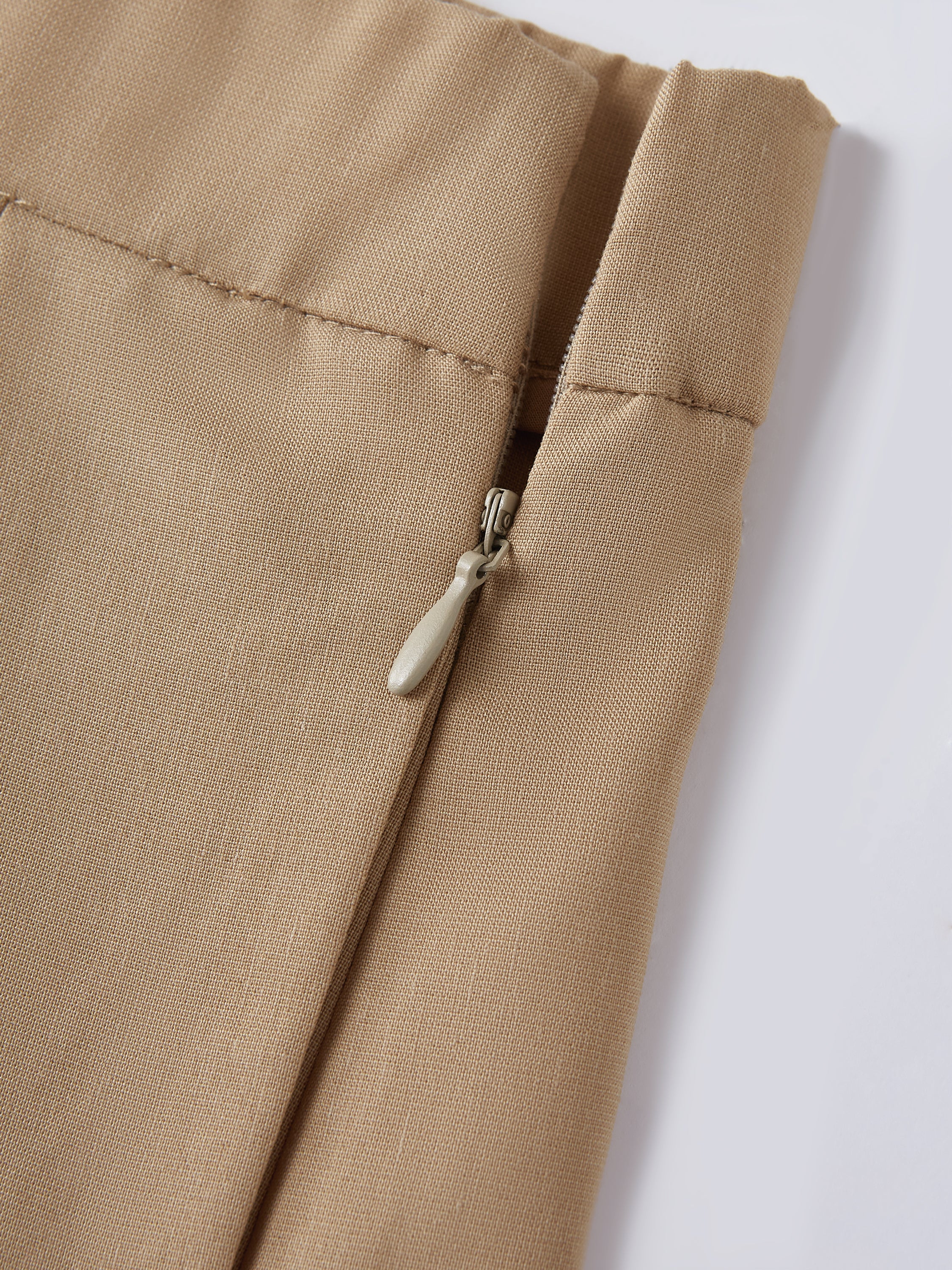 2Pcs Set Boatneck Waist-Defined Top & Tailored Shorts with Pockets